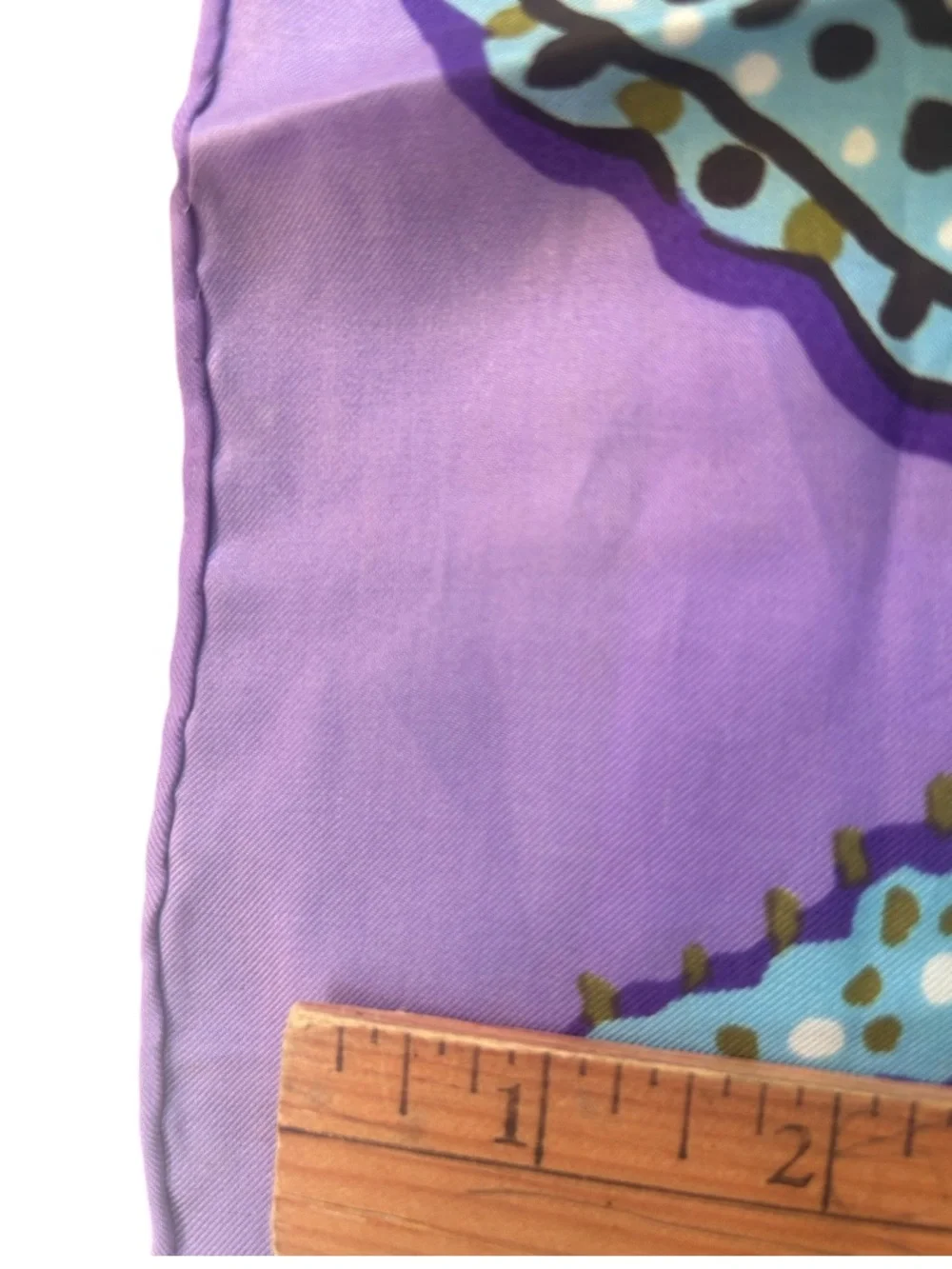 Purple Paisley Floral Silk Scarf